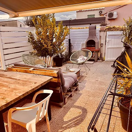 Le Sunset Marseillan-plage, Entre Mer, Canal Du Midi Et Lagune De Thau, Etape Velo, Famille, Couple, Vrp, Toutou Admis, Jardin, Parking Prive Gratuit, Velos, Clim, Wifi Fibre Gratuite, Commodites, Et Piste Cyclable A Proximite * Marseillan (Herault)